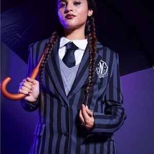 Wednesday Addams Cosplay Nevermore Blazer